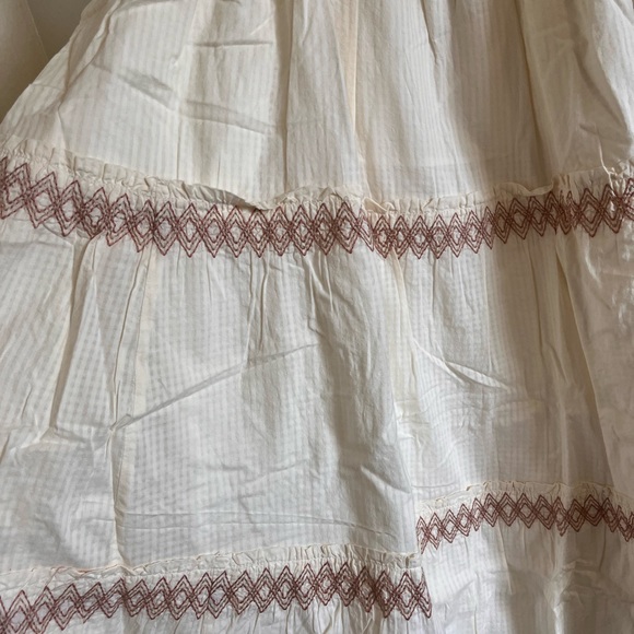 Madewell Lucie Smocked Tiered Midi Dress Plus size 1X - Picture 9 of 13